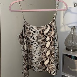 Snake skin tank top